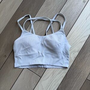 Lululemon Athletica Strappy Light Gray Sports Bra